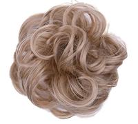 Moño de Pelo 1 paquete de moño de donut sintético, moño desordenado, rebanadas de cabello, diademas onduladas rizadas, peluca de moño for mujer, peluca sintética, extensiones de cabello Bollo(14)