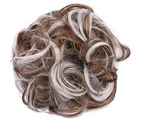 Moño de pelo 1 paquete de moño de donut sintético, moño desordenado, rebanadas de cabello, diademas onduladas rizadas, peluca de moño for mujer, peluca sintética, extensiones de cabello Pieza de moño