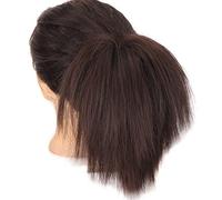 Moño de Pelo 1 paquete de moño desordenado sintético con banda de goma elástica peluca pelo liso extensiones de cola de caballo moño for mujeres Extensiones De Cabello Pieza De Cabello (Color : 6)