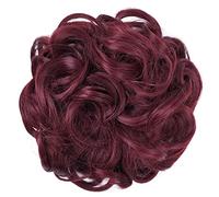 Moño de Pelo 1 pieza de pelo de moño desordenado, moño de pelo rizado sintético, extensiones de cabello de cola de caballo, lazos elásticos for el cabello for uso diario Pieza de Pelo de Moño Desorden