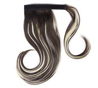 Moño de Pelo 18 pulgadas estiramiento sintético envoltura cola de caballo peine cola de caballo extensiones de cabello liso moño for mujeres Extensiones De Cabello Pieza De Cabello (Color : F8-613,