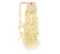 Moño de pelo 24 pulgadas largo ondulado cola de caballo envoltura banda for el cabello extensiones de cola de caballo sintéticas rubia ondulada cola de caballo peluca mujeres moño de pelo Pieza de moñ