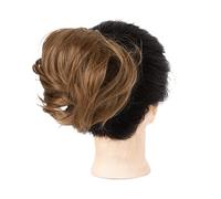 Moño de pelo Accesorios Scrunchie elástico for mujeres extensión de cola de caballo de moño de pelo desordenado, postizo sintético recto extensiones de moño de cola de caballo cortas Pieza de pelo de