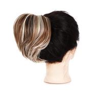 Moño de pelo Accesorios Scrunchie elástico for mujeres extensión de cola de caballo de moño de pelo desordenado, postizo sintético recto extensiones de moño de cola de caballo cortas Piezas de moño pa