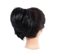 Moño de pelo Accesorios Scrunchie elástico for mujeres extensión de cola de caballo de moño de pelo desordenado, postizo sintético recto extensiones de moño de cola de caballo cortas Pieza de pelo de