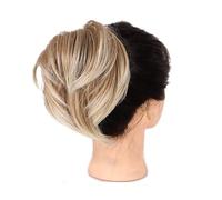 Moño de pelo Accesorios Scrunchie elástico for mujeres extensión de cola de caballo de moño de pelo desordenado, postizo sintético recto extensiones de moño de cola de caballo cortas Piezas de moño pa
