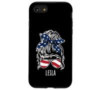 Moño de pelo desordenado Leila con diseños de gafas de sol con cinta de EE. UU Carcasa para iPhone SE (2020) / 7 / 8