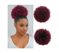 Moño de pelo Extensiones de cola de caballo rizadas Afro Puff, piezas de cabello corto sintético Updo for un aspecto y estilo Natural, accesorios for el cabello Piezas de moño para mujer(Color:8cun-BU