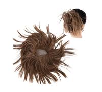 Moño de pelo Extensiones de moño de pelo sintético for mujer, coleteros elásticos y rizados desordenados, moño sintético, Donut, Updo Pieza de pelo de moño para mujer(Q17-12H24)