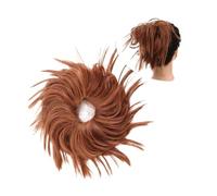 Moño de pelo Extensiones de moño de pelo sintético for mujer, coleteros elásticos y rizados desordenados, moño sintético, Donut, Updo Pieza de pelo de moño para mujer(Q17-30)