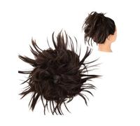 Moño de pelo Extensiones de moño de pelo sintético for mujer, coleteros elásticos y rizados desordenados, moño sintético, Donut, Updo Piezas de moño para mujer(Color:Q17-2M30)