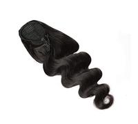 Moño De Pelo Falso Cola de caballo ondulada profunda Cabello real brasileño 8-24 pulgadas Cola de caballo rizada con extensión de cordón Peluca de pinza de pelo for mujer Accesorios Para El Cabello (