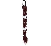 Moño de pelo falso, postizo, 1 pieza de cola de caballo, trenzas sintéticas, extensión de cola de caballo for mujeres, extensión de cola de caballo elástica con accesorios for el cabello de mariposa,