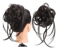 Moño de Pelo Moño de pelo sintético con peine elástico, moño desordenado, rizos, moño for el pelo, peluca for mujer, extensiones de cabello, accesorios for el cabello Pieza de Pelo de Moño Desordenado