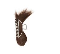 Moño de Pelo Moño sintético desordenado, moño for el cabello, peine lateral, Clip for el cabello, peluca for moño, Clip de garra de tiburón de Metal extraíble, moño for el cabello liso Bollo(2-30#)