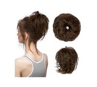 Moño de pelo Moño sintético falso desordenado for mujer, banda rizada, Scrunchie, envoltura, pieza elástica, moño de pelo, cola Cheveux, Updo for mujer Postizos tipo moño(10)