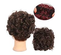 Moño de Pelo Moño sintético for mujer, accesorio for el cabello, extensiones de cola de caballo, rizos, moño desordenado, moño con cordón, peine for el cabello, moño for el cabello Pieza de Pelo de Mo