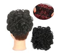 Moño de Pelo Moño sintético for mujer, accesorio for el cabello, extensiones de cola de caballo, rizos, moño desordenado, moño con cordón, peine for el cabello, moño for el cabello Pieza de Pelo de Mo