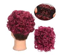 Moño de Pelo Moño sintético for mujer, accesorio for el cabello, extensiones de cola de caballo, rizos, moño desordenado, moño con cordón, peine for el cabello, moño for el cabello Pieza de Pelo de Mo
