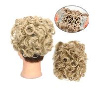 Moño de pelo Moño sintético for mujer, accesorio for el cabello, extensiones de cola de caballo, rizos, moño desordenado, moño con cordón, peine for el cabello, moño for el cabello Pieza de moño para
