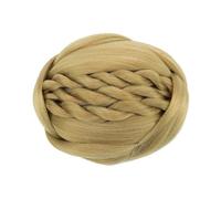 Moño de pelo Moño trenzado de pelo sintético for mujer, moño con Clip negro, cubierta for el pelo de Donut, accesorios, postizos con rodillo Piezas de moño para mujer(Color:Ash Blonde)