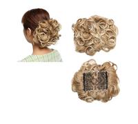 Moño de pelo Peine sintético grande con Clip for extensión de cabello rizado, piezas de cabello de moño, cubierta Updo for mujer, extensión de cabello, moño Postizos tipo moño(27T613)