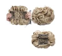 Moño de pelo Peine sintético grande con Clip for extensión de cabello rizado, piezas de cabello de moño, cubierta Updo for mujer, extensión de cabello, moño Postizos tipo moño(24H613)