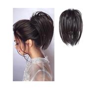 Moño de pelo Pieza de pelo de moño desordenado, Clip de garra, extensiones de moño de pelo desordenado, Updo despeinado, piezas de cabello rizado ondulado for mujeres, Clip de garra, moño de cola de c