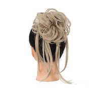 Moño de pelo Piezas de moño de pelo ondulado rizado for mujer, moño desordenado, pieza de pelo sintético despeinado, extensión de moño de pelo elástico, banda for el cabello Pieza de pelo de moño para