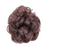 Moño de pelo sintético desordenado, moño, moño, recogido, pinza for el pelo, extensión de cabello corto, rizado, ondulado, negro, rubio, postizo for mujer(G)