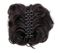 Moño de pelo Sintético desordenado moño ondulado rizado moño cola de caballo extensiones de cabello elegante rizado moño garra Clip moño peluca for mujeres Pieza de moño para el cabello(1pcs-03)