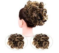 Moño de pelo Sintético Messy Bun Wave Extensiones de cabello rizado Extensiones de moño Clip de peine en Moño desordenado Accesorios for el cabello for mujeres Pieza de moño para el cabello(9H19#)