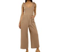 Mono De Playa Mujer Mono Jumpsuits Beige Electrico Noche Graduación Casuales Oversize Atado Cielo Colores Sin Agua Seamless Pantalón Serpiente Apretados Temporada Graduaciones