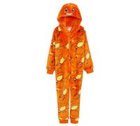 Pijama de Pokémon para niños y niñas, todo en uno, con capucha 3D, pijama de forro polar con cremallera, Charmander, 13 años