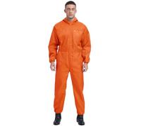 Mono De Protección Overol Industrial Hombre Trabajo Impermeable Para | Mono Una Pieza,Cremallera Frontal,Manga Larga,Obreros De Taller,Fiesta Temática,Rave,Actuación En El Escenario,Carrocería
