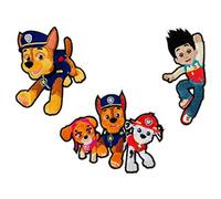 Mono de Quick Número 303 Paw Patrol, Juego de 3 orificios Aplicaciones parches termoadhesivos, poliéster, multicolor, 8 cm, 3