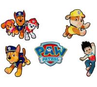 Mono de Quick Número 304 Paw Patrol, Juego de 5 con el logotipo Aplicaciones termoadhesiva (, poliéster, multicolor, 8 cm, 5