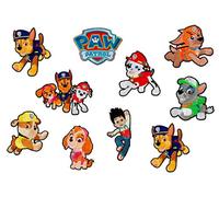 Mono de Quick Número 305 Paw Patrol, Juego de 10 Orificios Aplicaciones parches termoadhesivos, poliéster, multicolor, 8 cm, 10