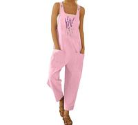 Mono de verano para mujer, elegante y casual, sin mangas, mono de pierna ancha con bolsillos de playa, mono elegante de una pieza y mono entero, mono de maternidad