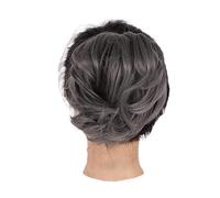 Moño desordenado de pelo sintético donut recto cola de caballo pelo desordenado moño Scrunchie moño con bandas elásticas para el cabello, piezas para mujeres extensiones de cabello moño de cabello h