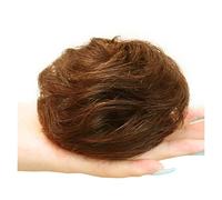 Moño desordenado despeinado Updo desordenado moño pieza de pelo sintético Scrunchie moño moño donut moños scrunchy con banda de goma elástica para mujeres boda fiesta postizo moño de pelo humano