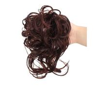 Moño desordenado pieza de pelo sintético esponjoso extensión moño elástico diadema rizado Donut accesorios for el cabello for mujeres Pieza de Pelo de Moño Desordenado