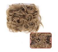 Moño desordenado, piezas de cabello, moño sintético, cola caballo, alargamiento, rizado, peine, peluca for mujeres, accesorios for el Pieza de Pelo de Moño Desordenado