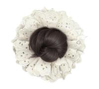 Moño despeinado, extensiones de moño rizado y ondulado, recogido sintético despeinado con zarcillos, postizos, accesorios para moño tipo donut, coleteros para mujer, ideales para banquetes, eventos al