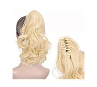 Moño Despeinado para Mujer 1 paquete de extensión cola caballo ondulada sintética, pinza garra, coleta fibra resistente al calor, moño cabello for mujer Moño Postizo(006)