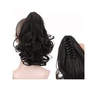 Moño Despeinado para Mujer 1 paquete de extensión cola caballo ondulada sintética, pinza garra, coleta fibra resistente al calor, moño cabello for mujer Moño Postizo(007)