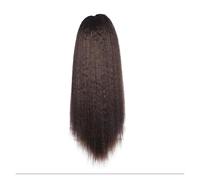 Moño Despeinado para Mujer 1 paquete de extensor cola caballo rizado recto largo sintético con moño horquilla cordón for pelucas mujeres negras Moño Postizo(04,24inches)