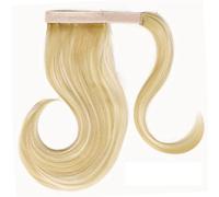 Moño Despeinado para Mujer 18 pulgadas estiramiento sintético envoltura cola de caballo peine extensiones cabello liso moño for mujeres Moño Postizo(F22-613)