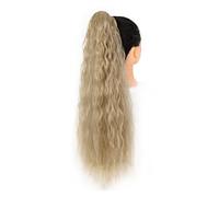 Moño Despeinado para Mujer 24 "Rizado largo con cordón Puff Cola de caballo Extensión cabello Sintético Pinza for el Moño for uso diario las mujeres Moño Postizo(15)