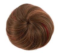 Moño Despeinado para Mujer Bollo de pelo sintético, moño donut con banda elástica, extensiones cola caballo, pinza for el, peluca, tocado for mujer Moño Postizo(T1B/613)